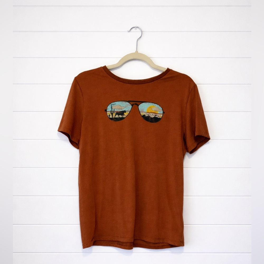Dale Brisby by Rock N Roll Denim Men's Chocolate Brown Graphic T-Shirt